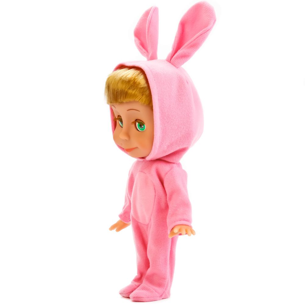 Интерактивная кукла Маша и Медведь - Маша в костюме зайца, 25 см, 3 стиха-потешки, петесенка ) 